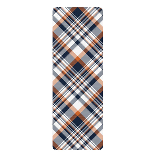 Yoga Mat | Orange & Blue | Tartan