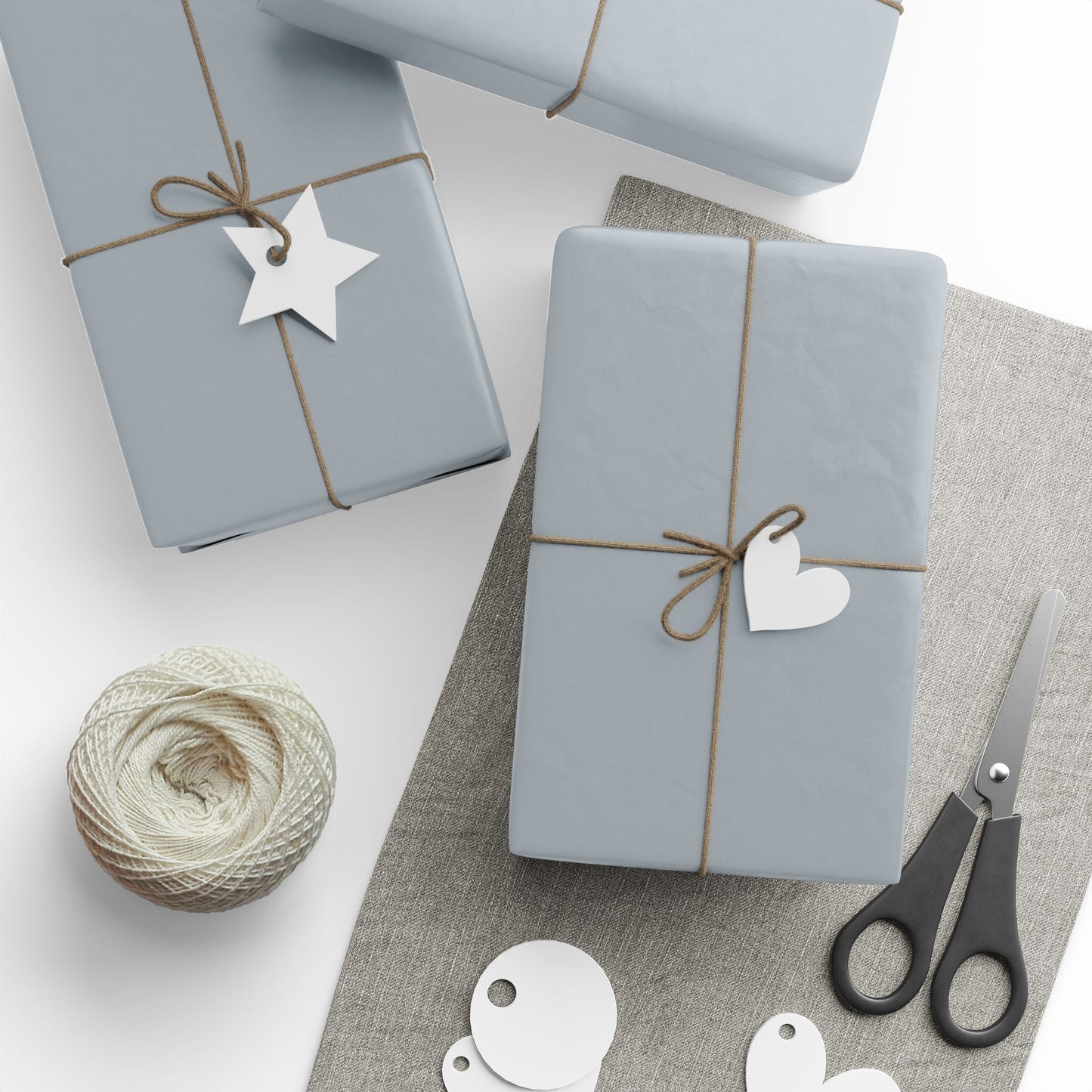 Gift Wrap | Red & Gray | Light