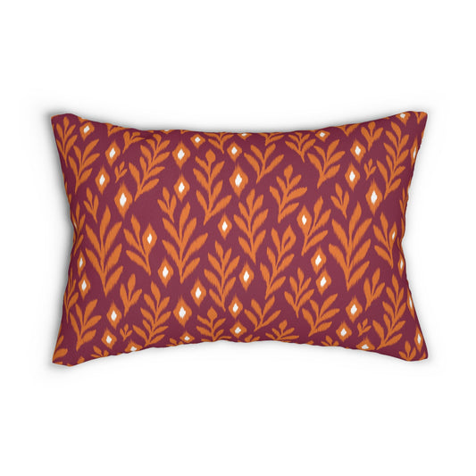 Pillow | Maroon & Orange | Laurel