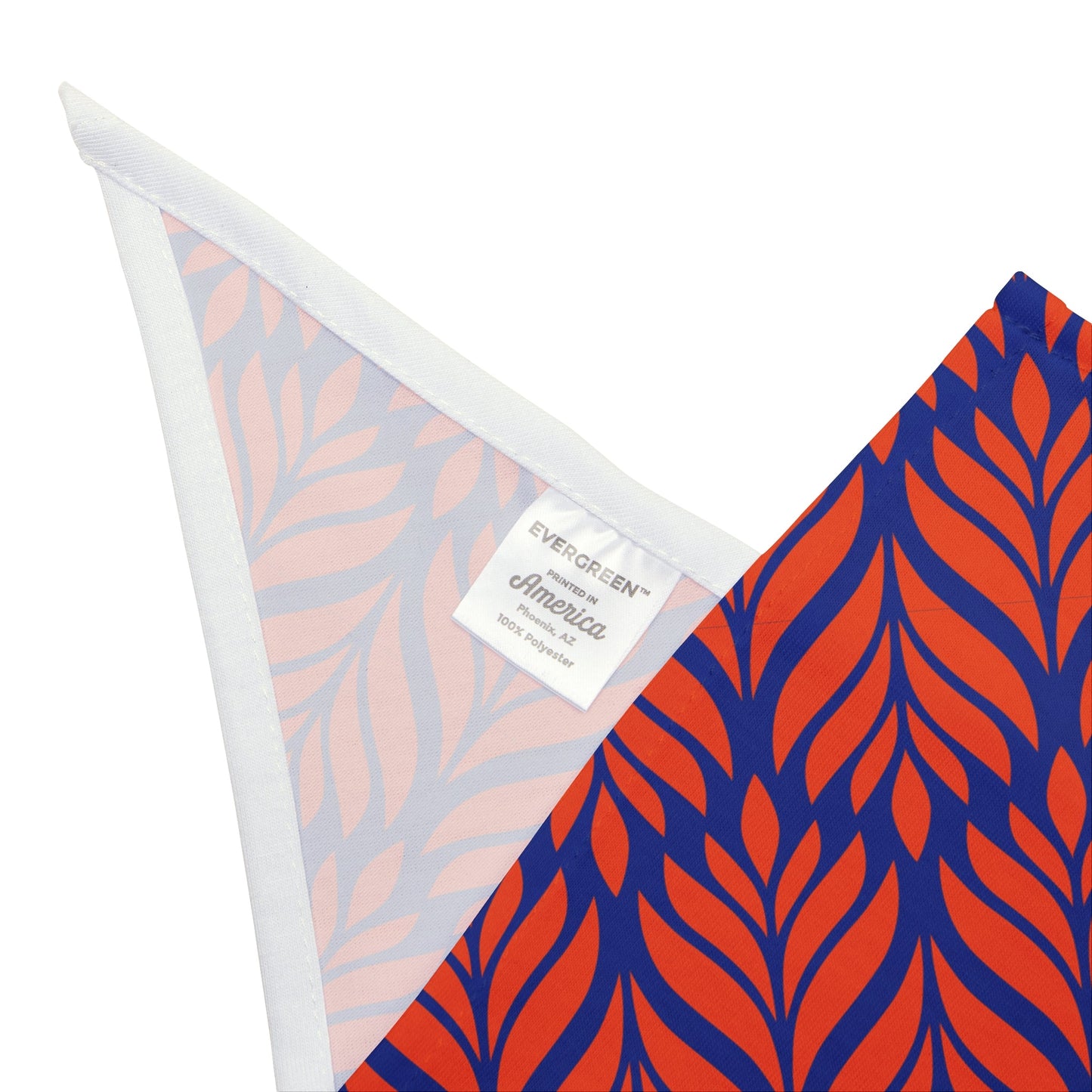 Pet Bandana | Bright Blue & Orange | Palm