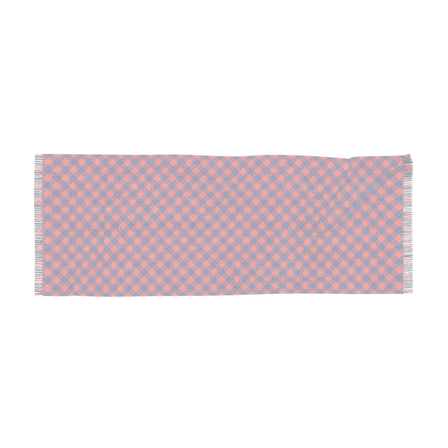Scarf | Bright Blue & Orange | Gingham