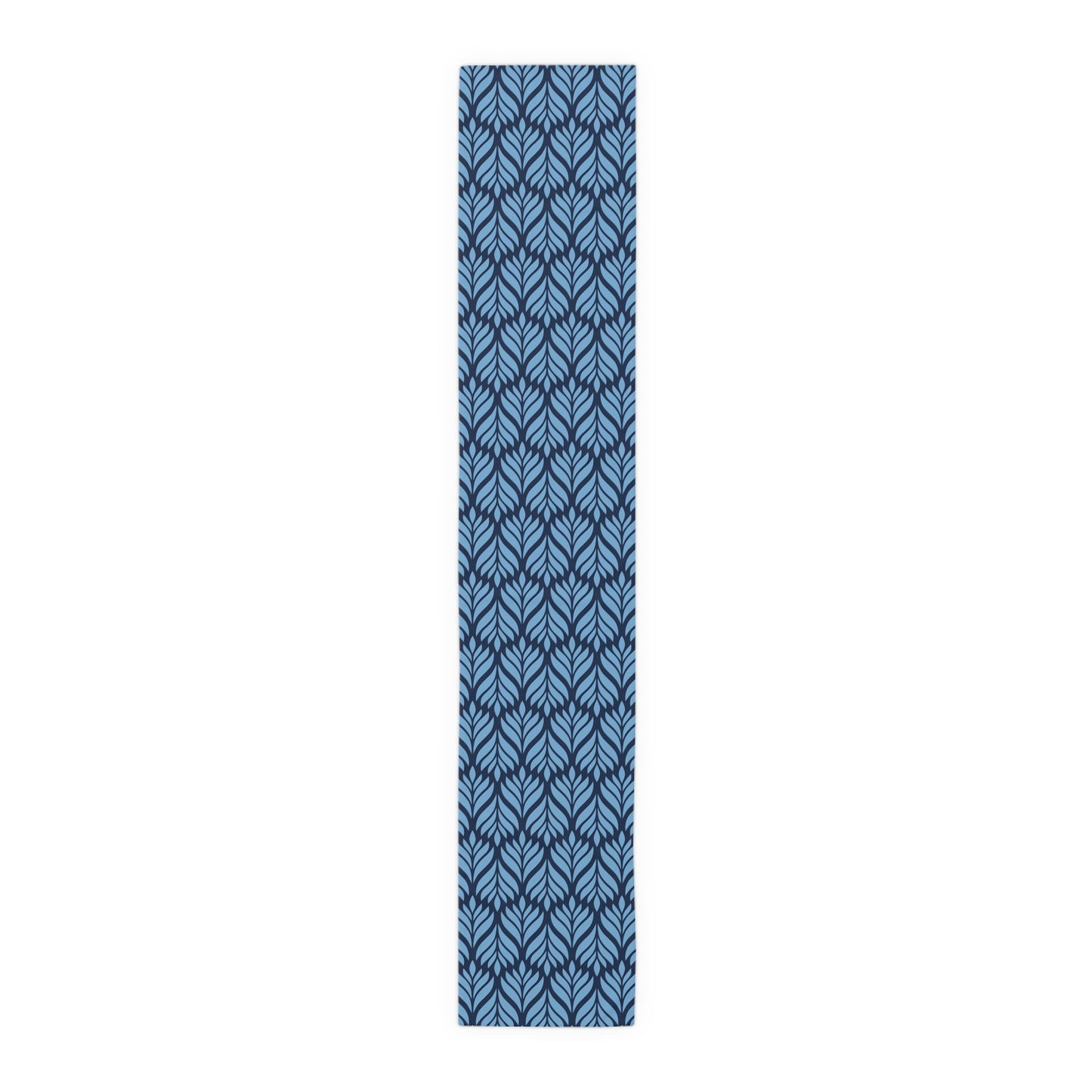 Table Runner | Light Blue & White | Palm