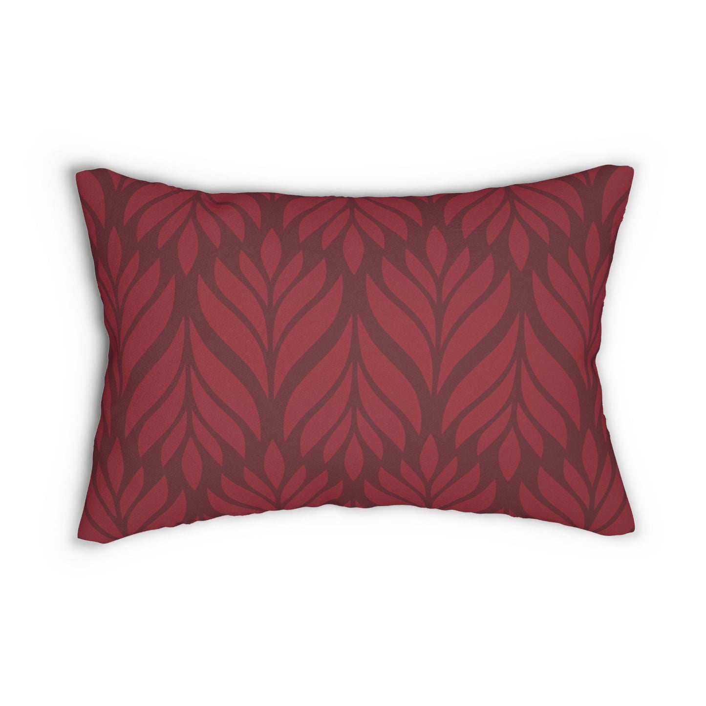 Pillow | Maroon & White | Palm