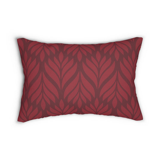 Pillow | Maroon & White | Palm