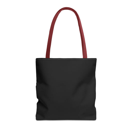 Tote Bag | Red & Black | Black