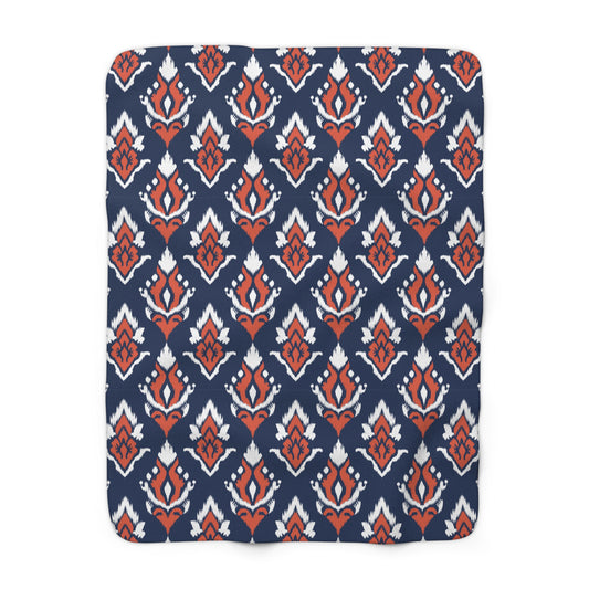 Sherpa Fleece Blanket | Charlottesville, Virginia | Ikat