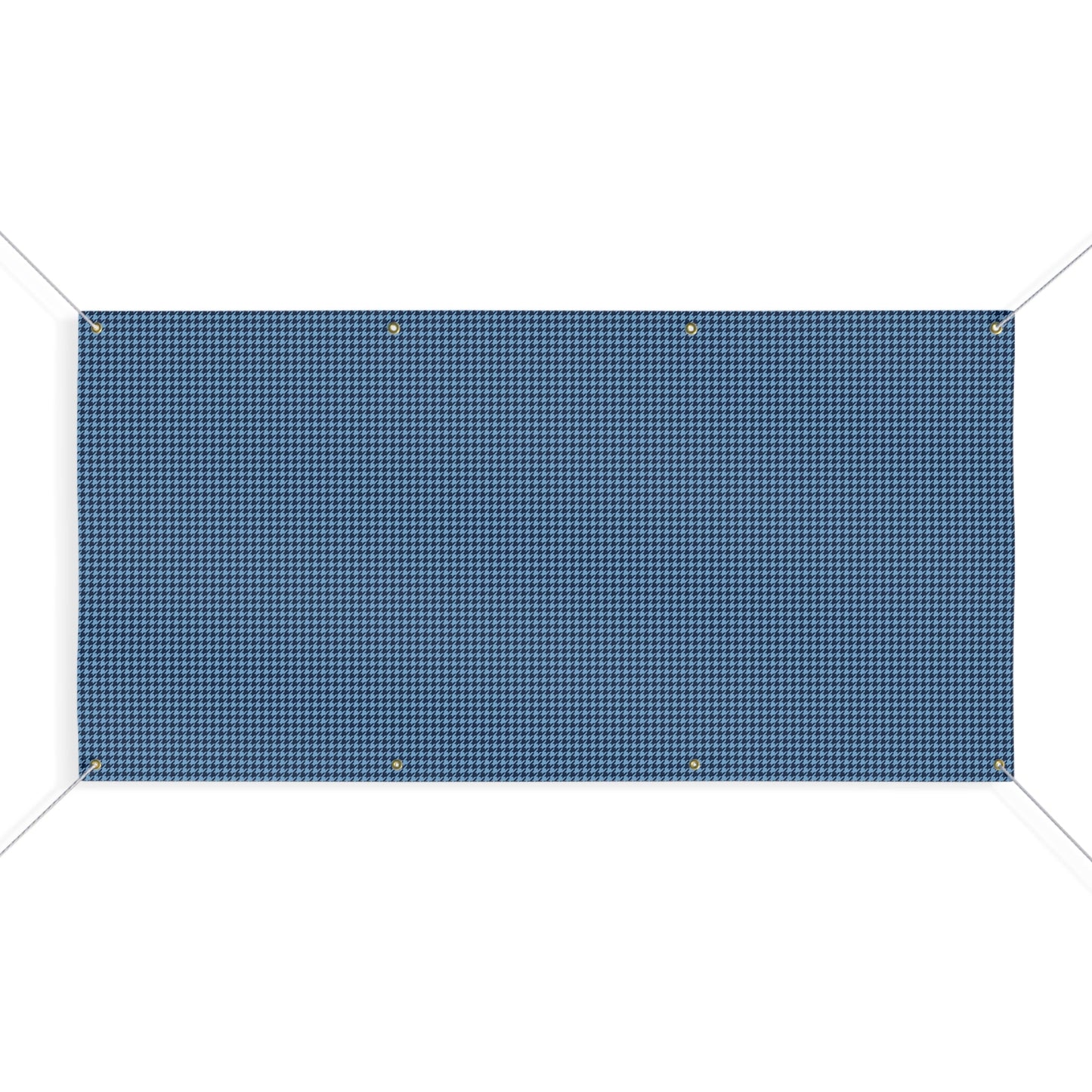 Banner | Light Blue & White | Houndstooth