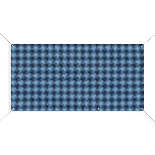 Banner | Light Blue & White | Houndstooth