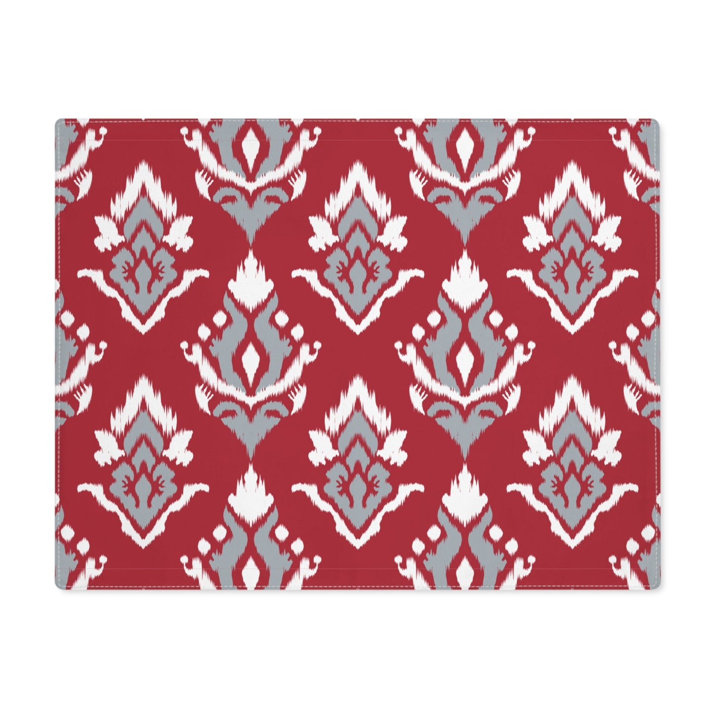 Placemat | Red & Gray | Ikat