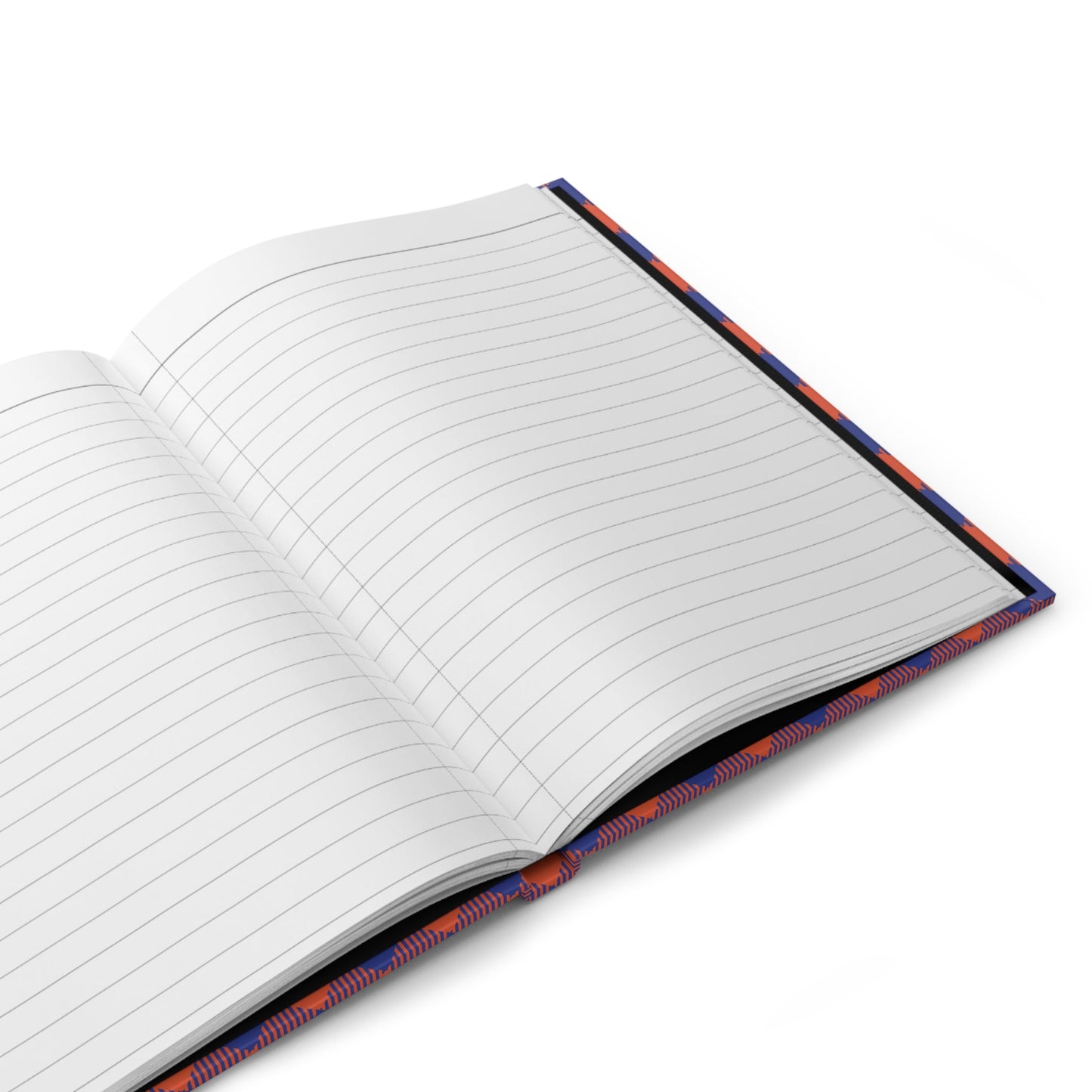 Hardcover Journal | Bright Blue & Orange | Gingham