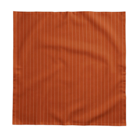 Tablecloth | Dark Orange & White | Pinstripe