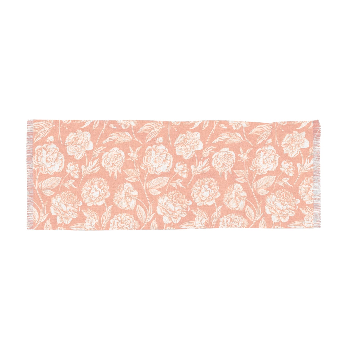 Scarf | Orange & White | Peony