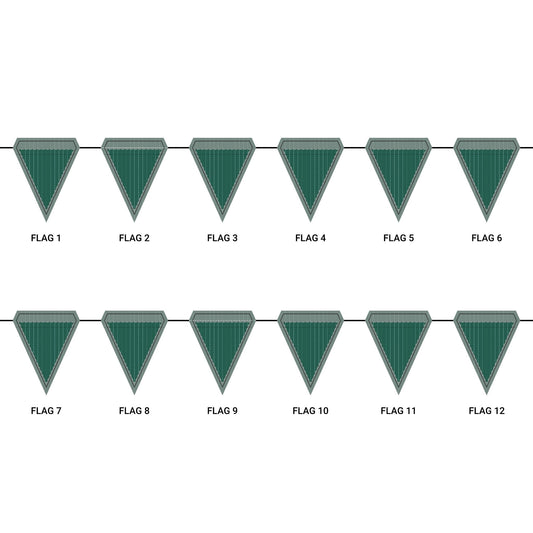 Flag Garland | New Orleans, Louisiana | Pinstripe