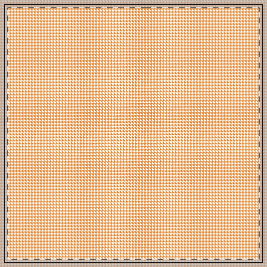 Tablecloth | Orange & White | Houndstooth