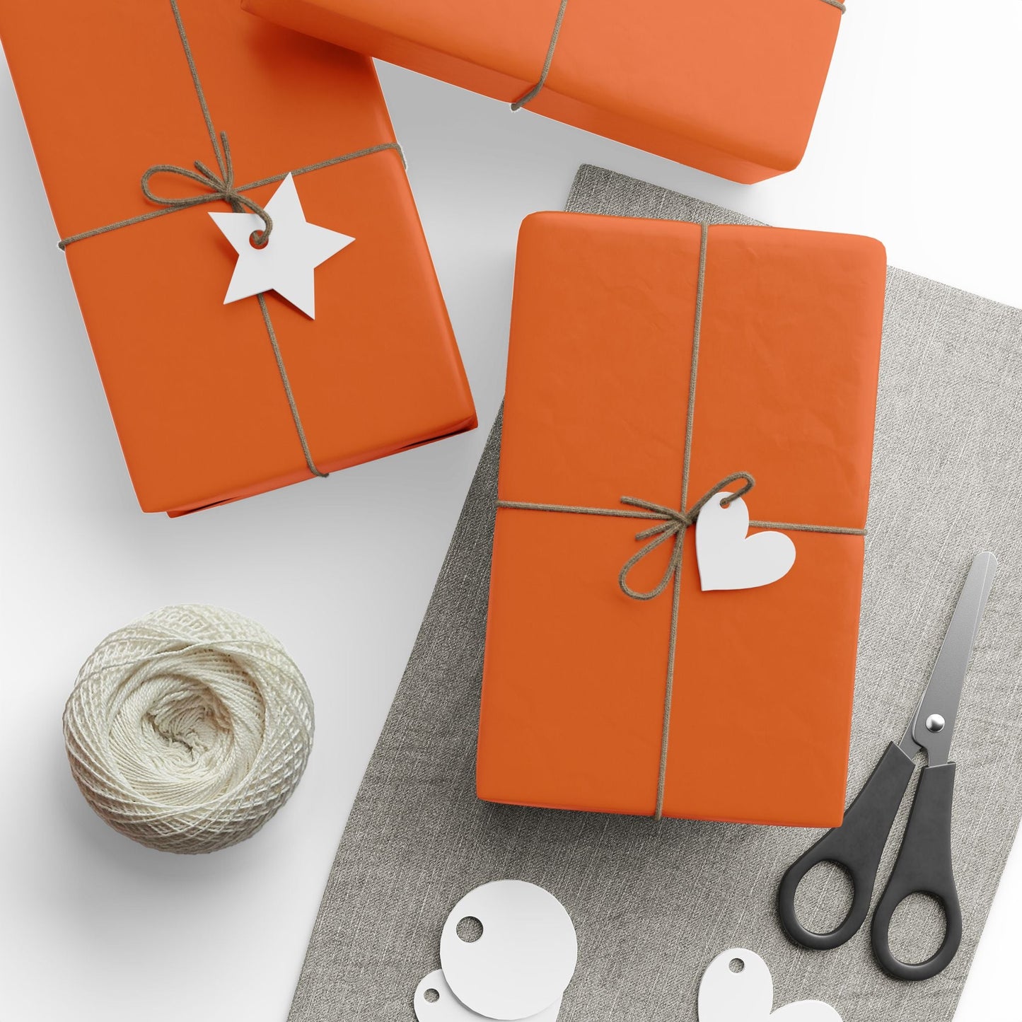 Gift Wrap | Orange & Blue | Light