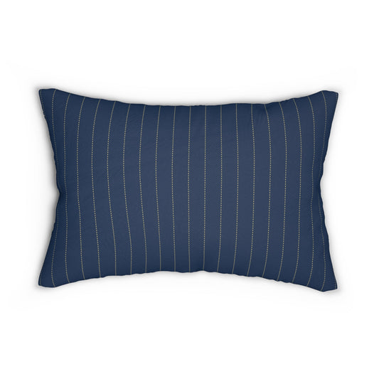 Pillow | Blue & Gold | Pinstripe