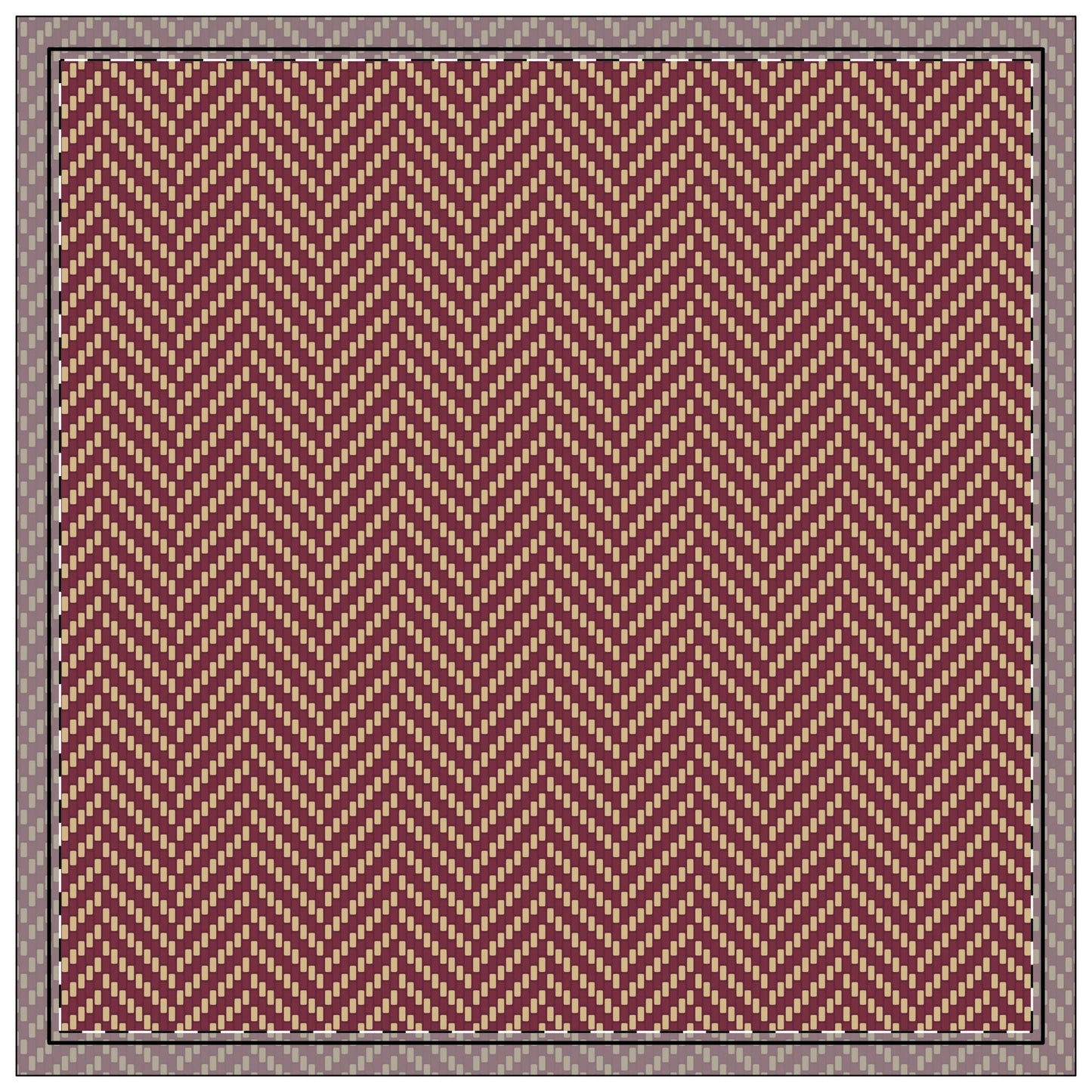 Napkins | Maroon & Gold | Herringbone