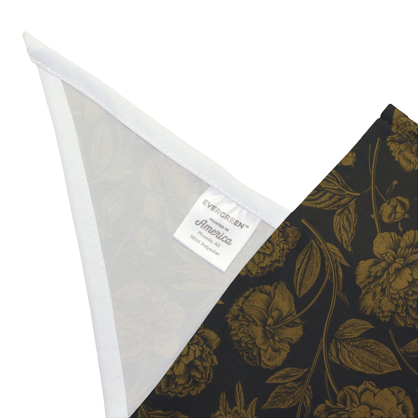 Pet Bandana | Black & Gold | Peony