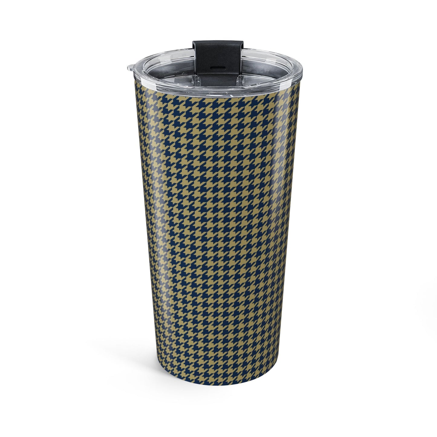 Tumbler | Blue & Gold | Houndstooth