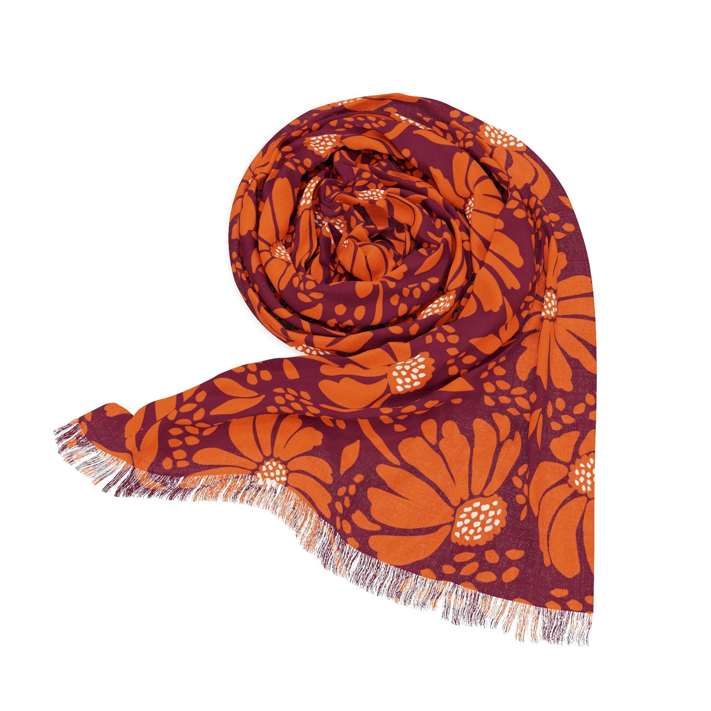 Scarf | Maroon & Orange | Bellis