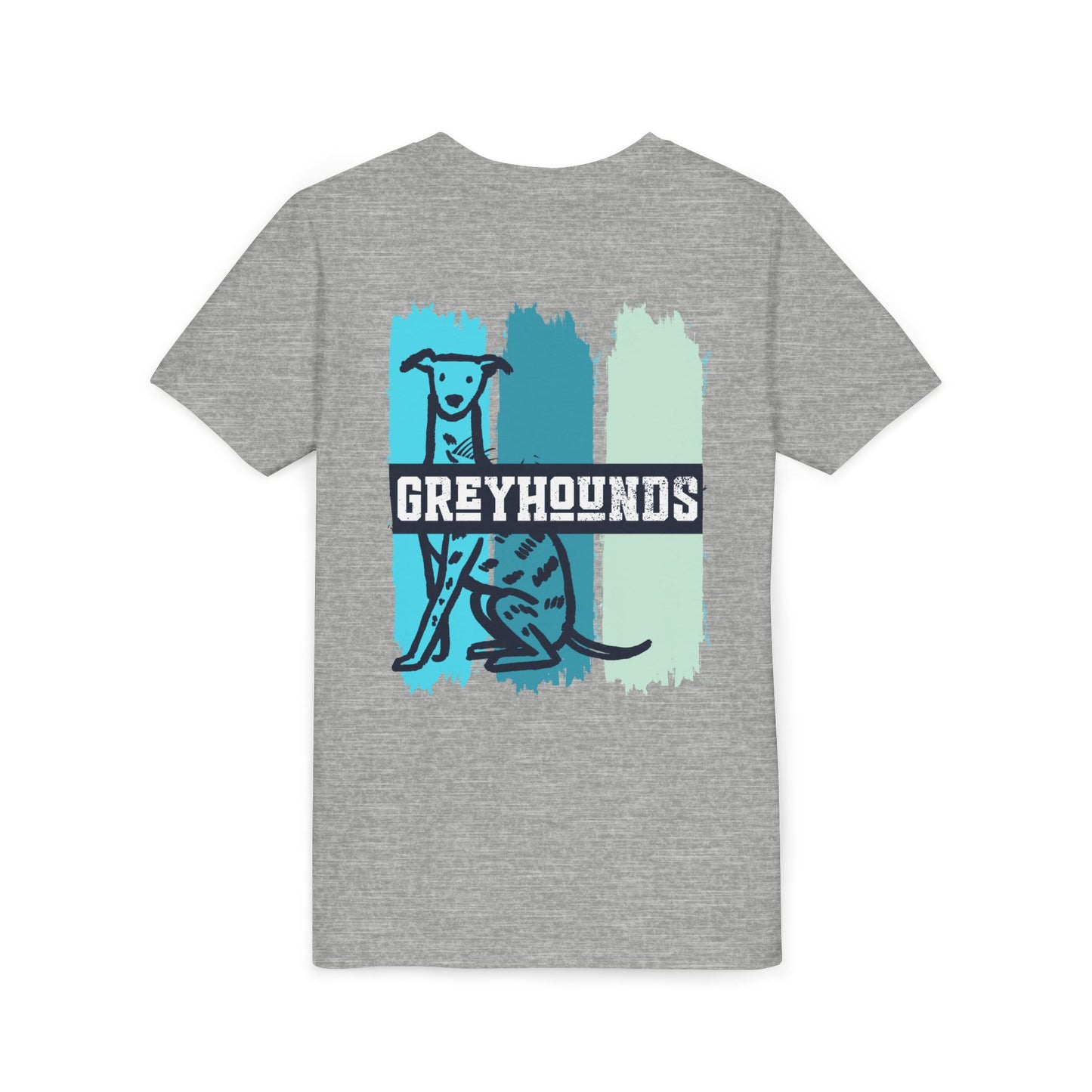 Youth Tee | Greyhounds | Teal Paint