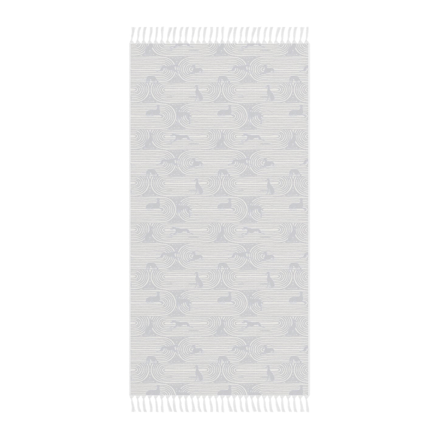 Boho Beach Towel | Greyhounds | Blue Track