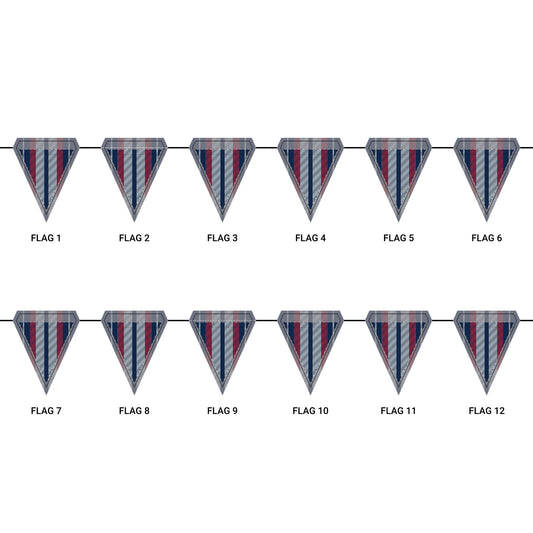 Flag Garland | Oxford, Mississippi | Stripe