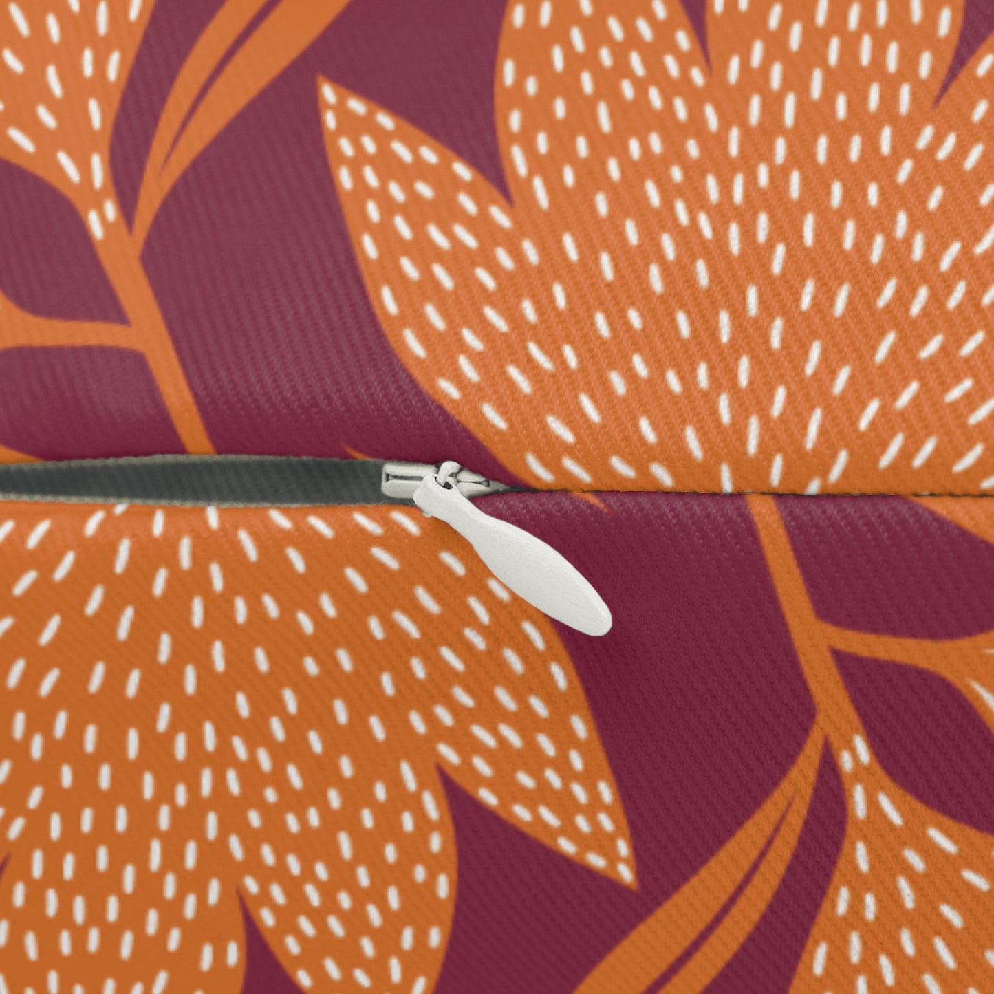Pillow | Maroon & Orange | Magnolia