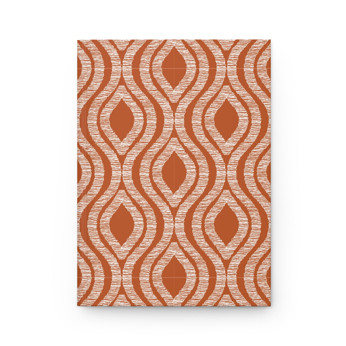 Journal | Dark Orange & White | Ogee