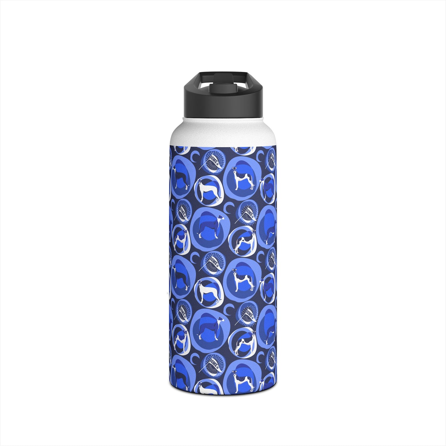 Insulated Water Bottle | Greyhounds | Blue Bubbles