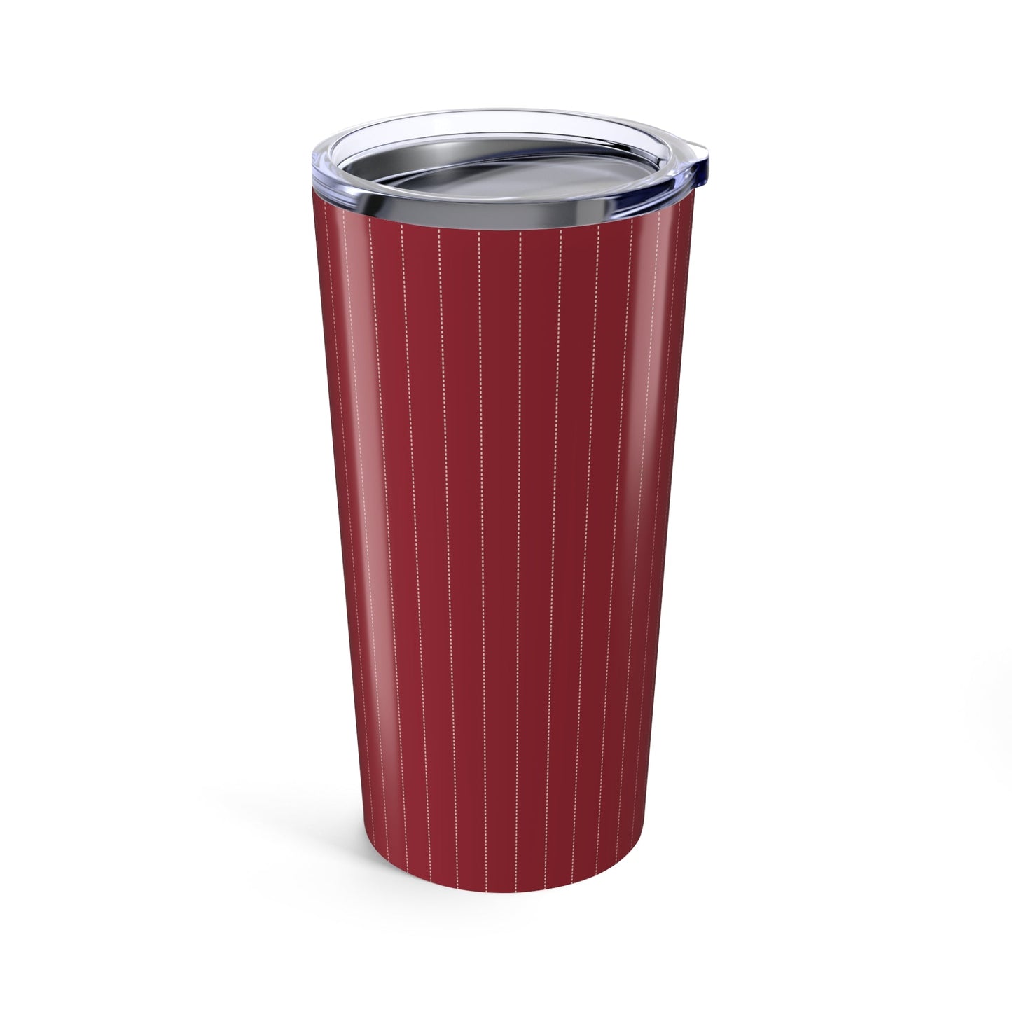 Tumbler | Maroon & White | Pinstripe