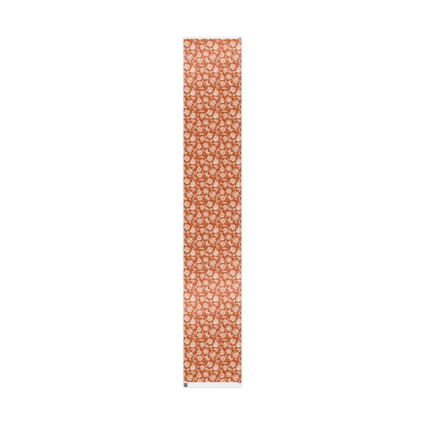 Gift Wrap | Dark Orange & White | Peony