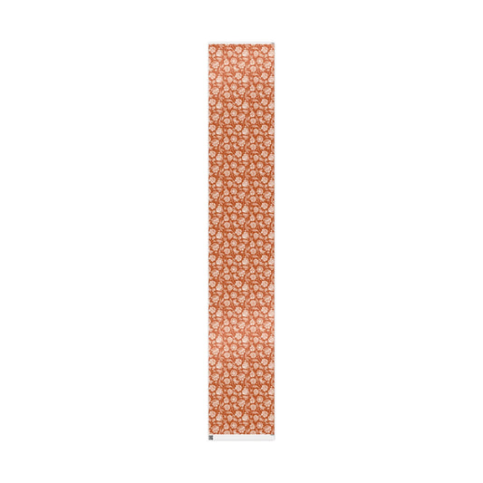 Gift Wrap | Dark Orange & White | Peony