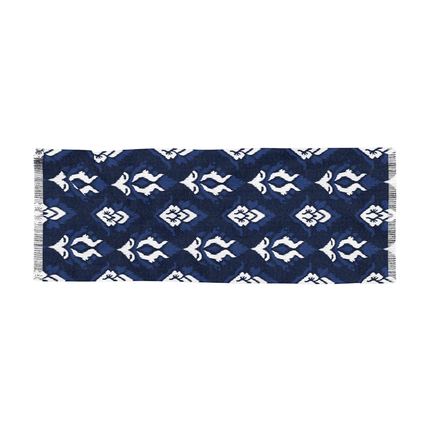 Scarf | Navy & White | Ikat