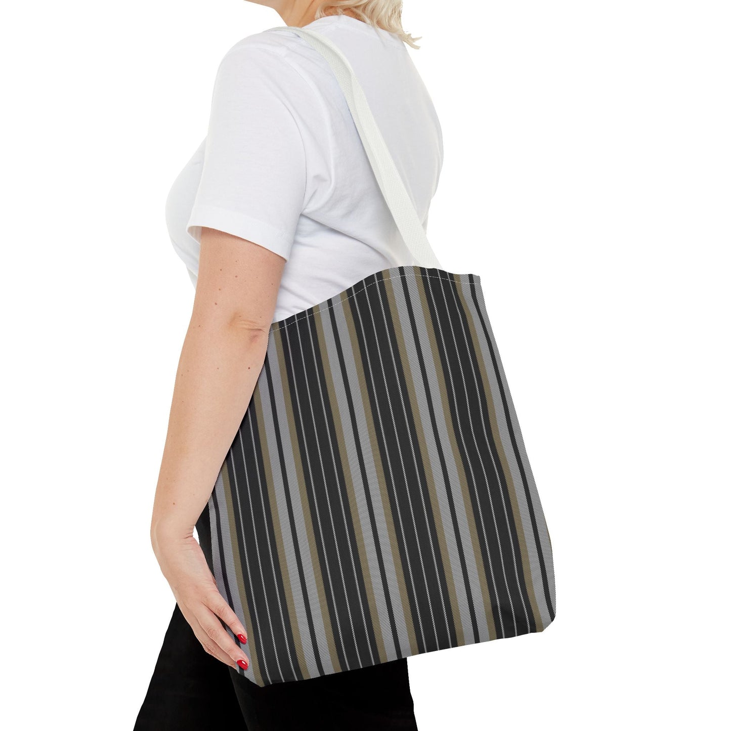 Tote Bags | Black & Gold | Stripe