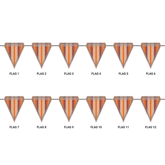 Flag Garland | Clemson, South Carolina | Stripe