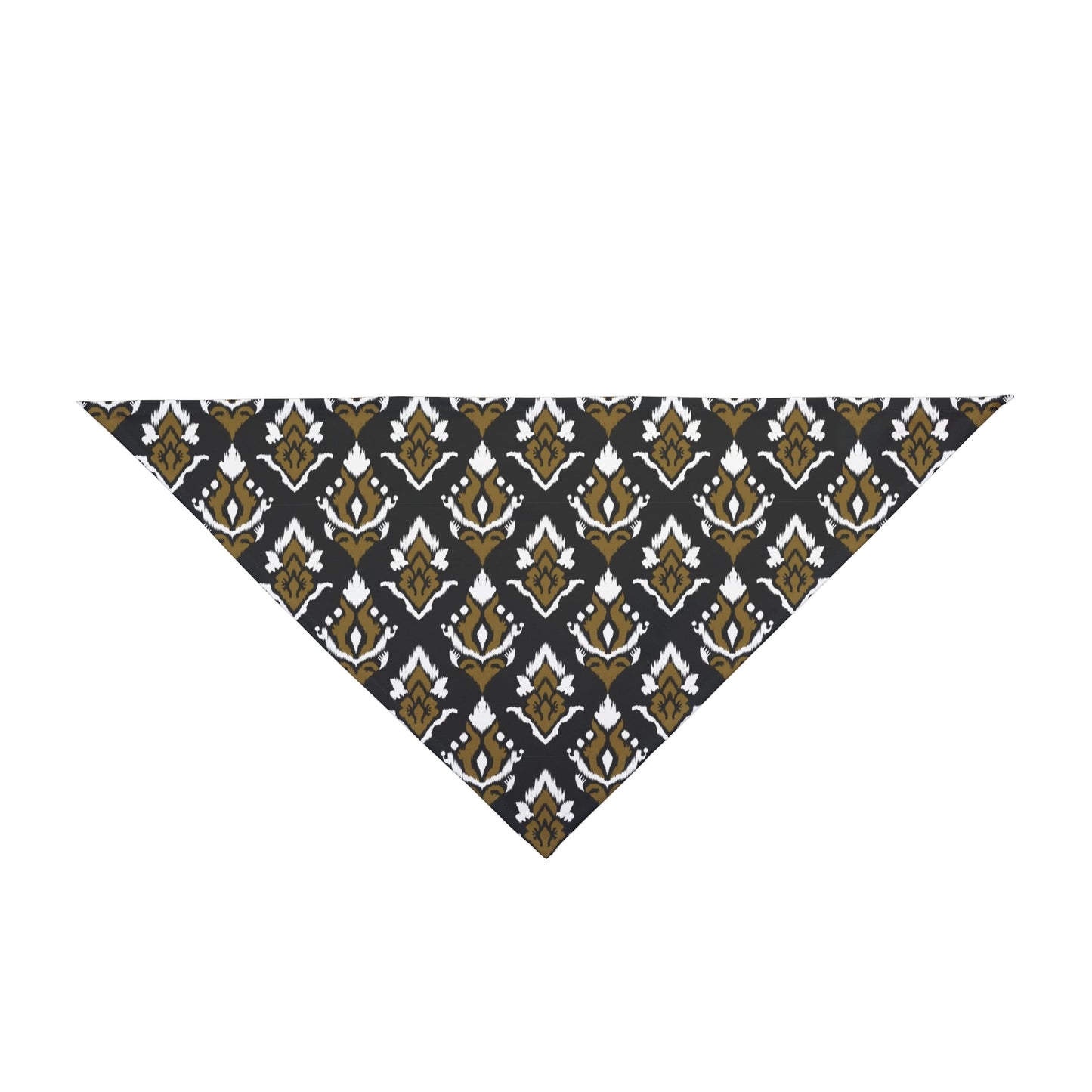 Pet Bandana | Black & Gold | Ikat