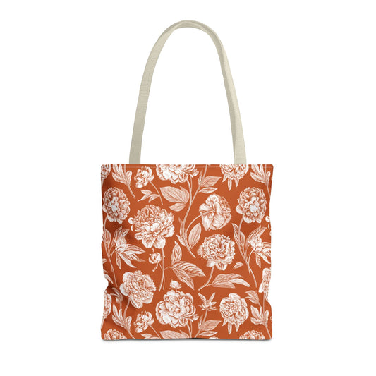 Totes | Dark Orange & White | Peony