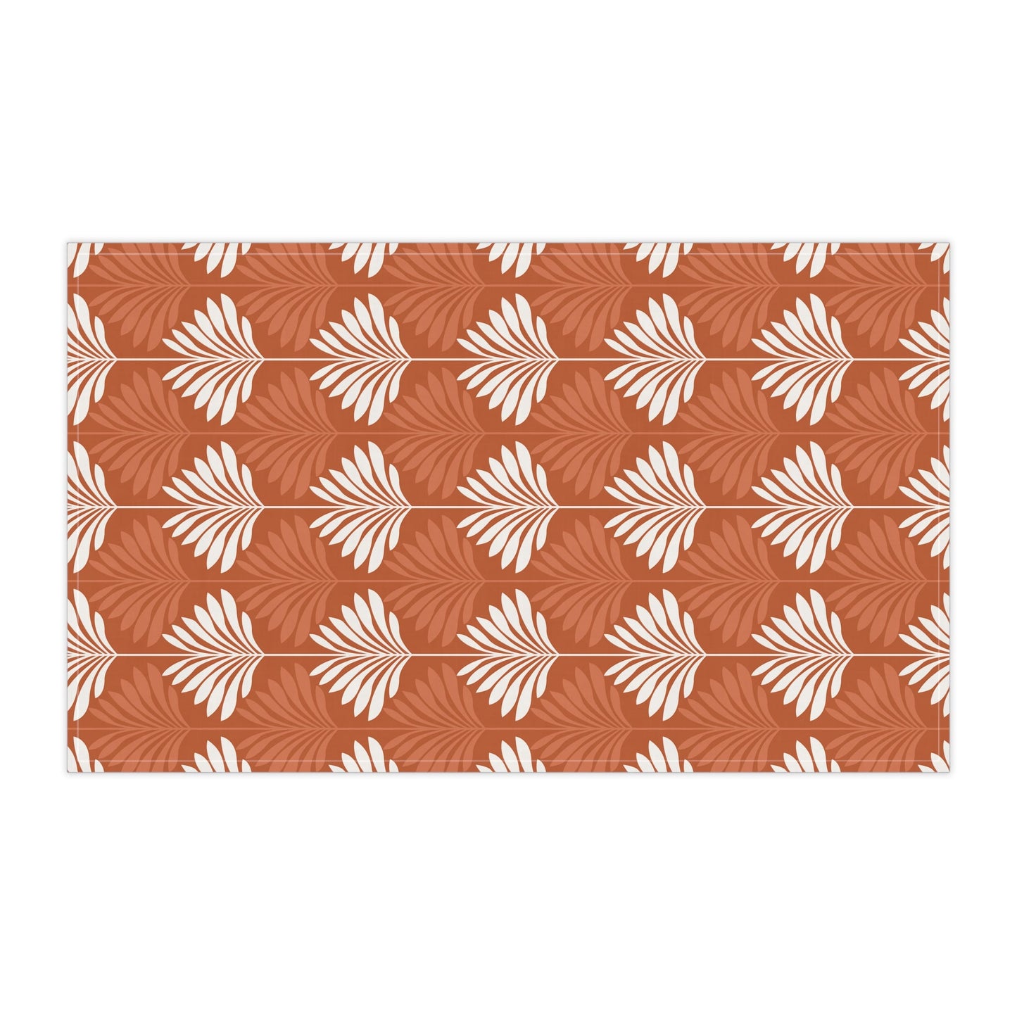 Tea Towels | Dark Orange & White | Deco