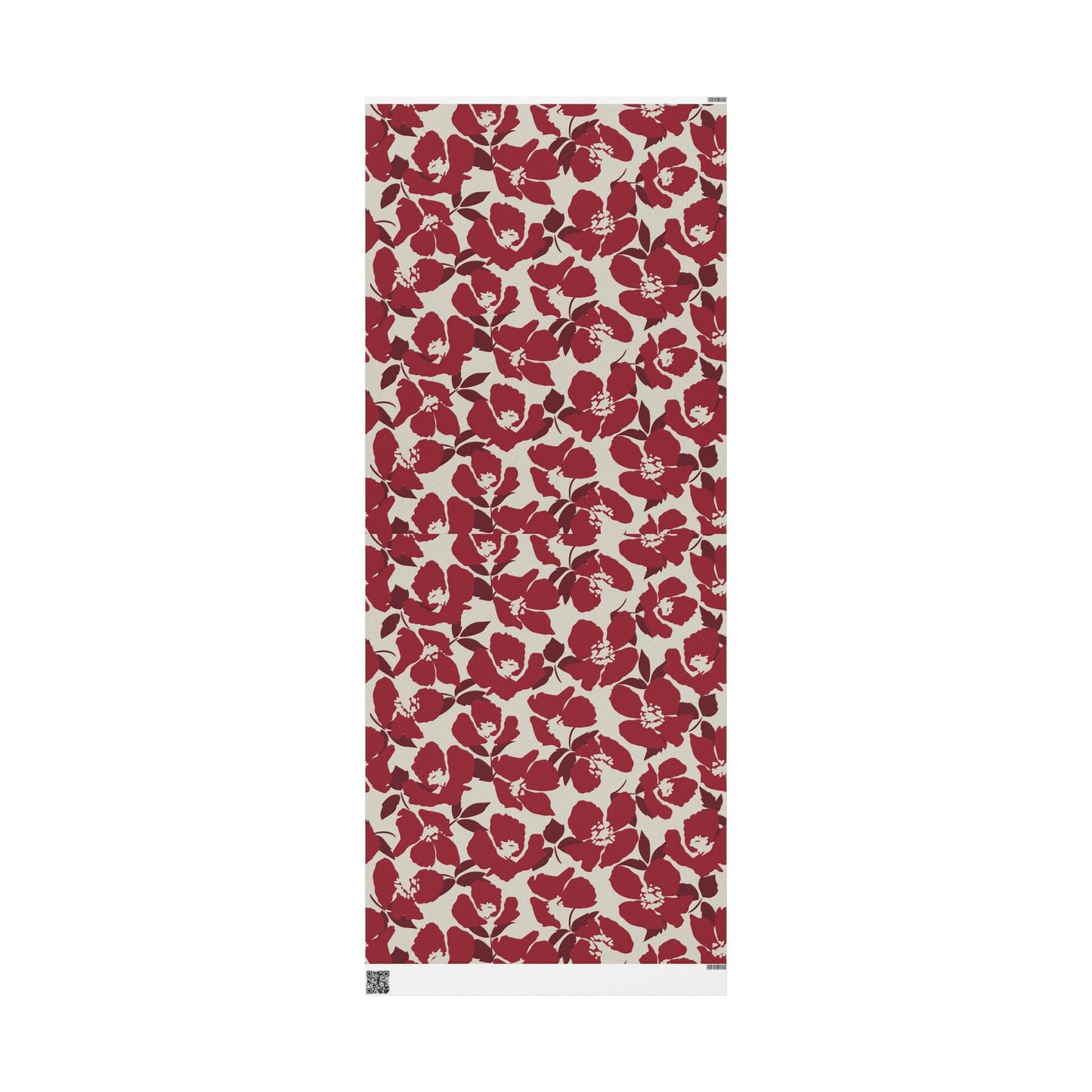 Gift Wrap | Maroon & White | Poppy