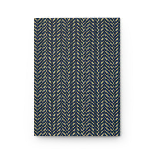 Journal | Blue & Gold | Herringbone