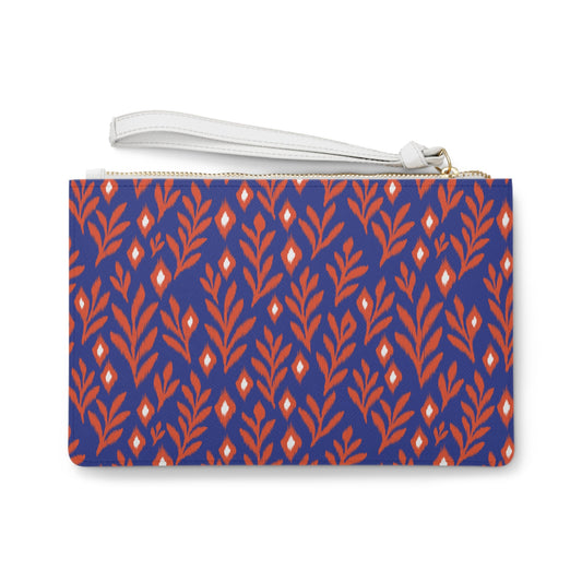 Clutch Bag | Bright Blue & Orange | Laurel