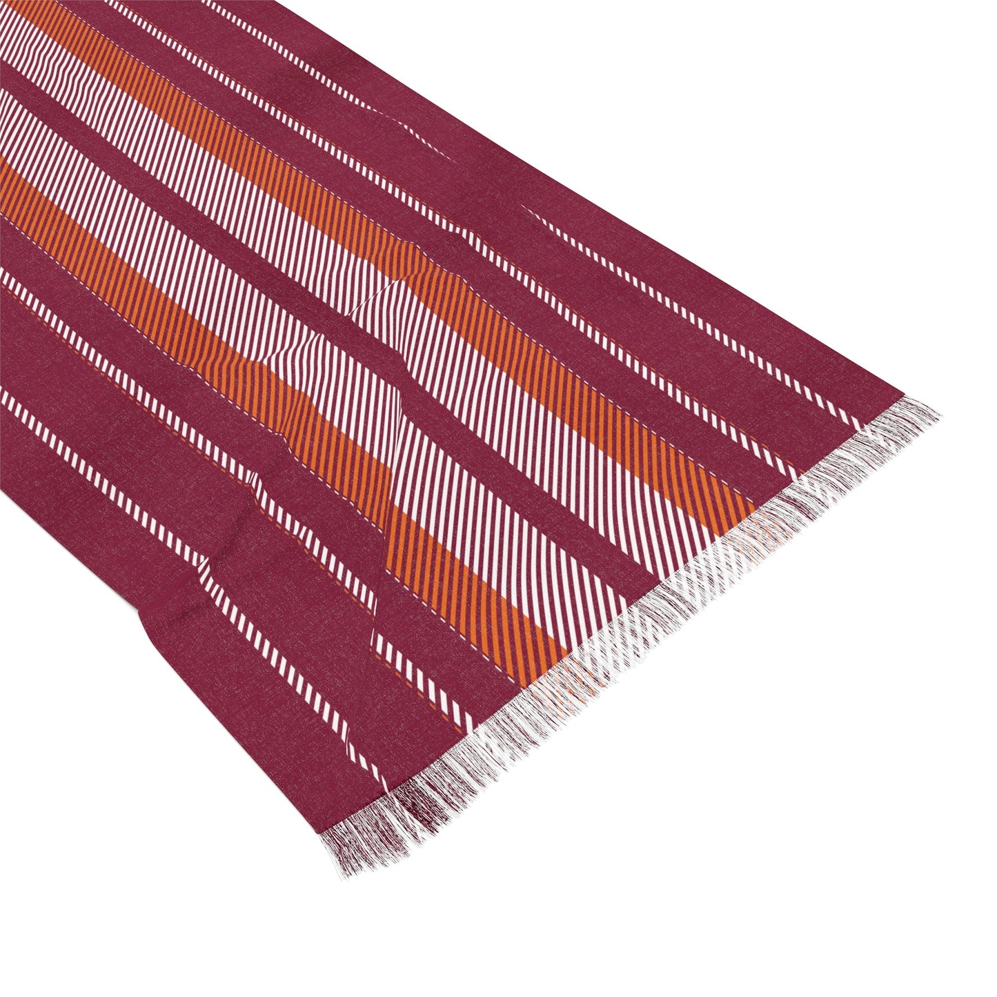 Scarf | Maroon & Orange | Stripe