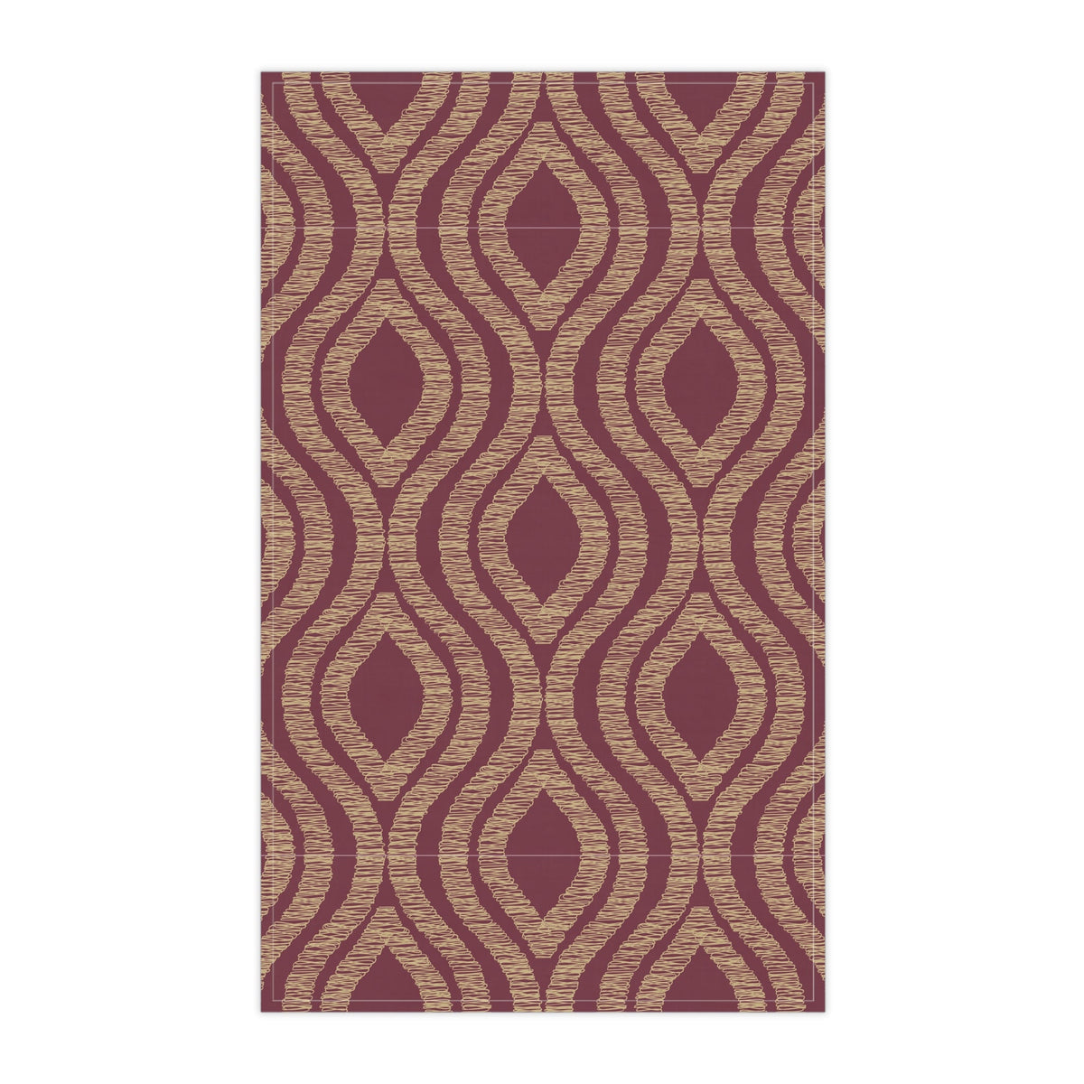 Tea Towels | Maroon & Gold | Ogee