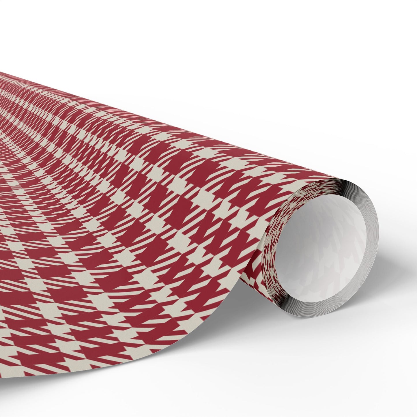 Gift Wrap | Maroon & White | Tweed
