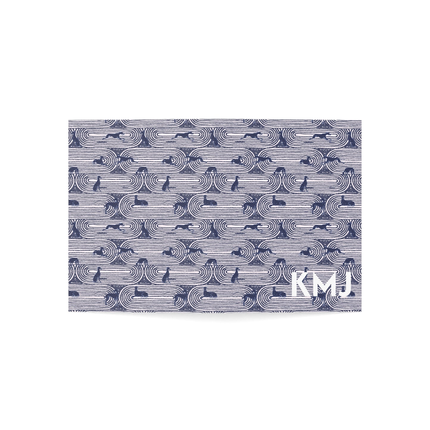 Monogram Notecards | Greyhounds | Pink Track
