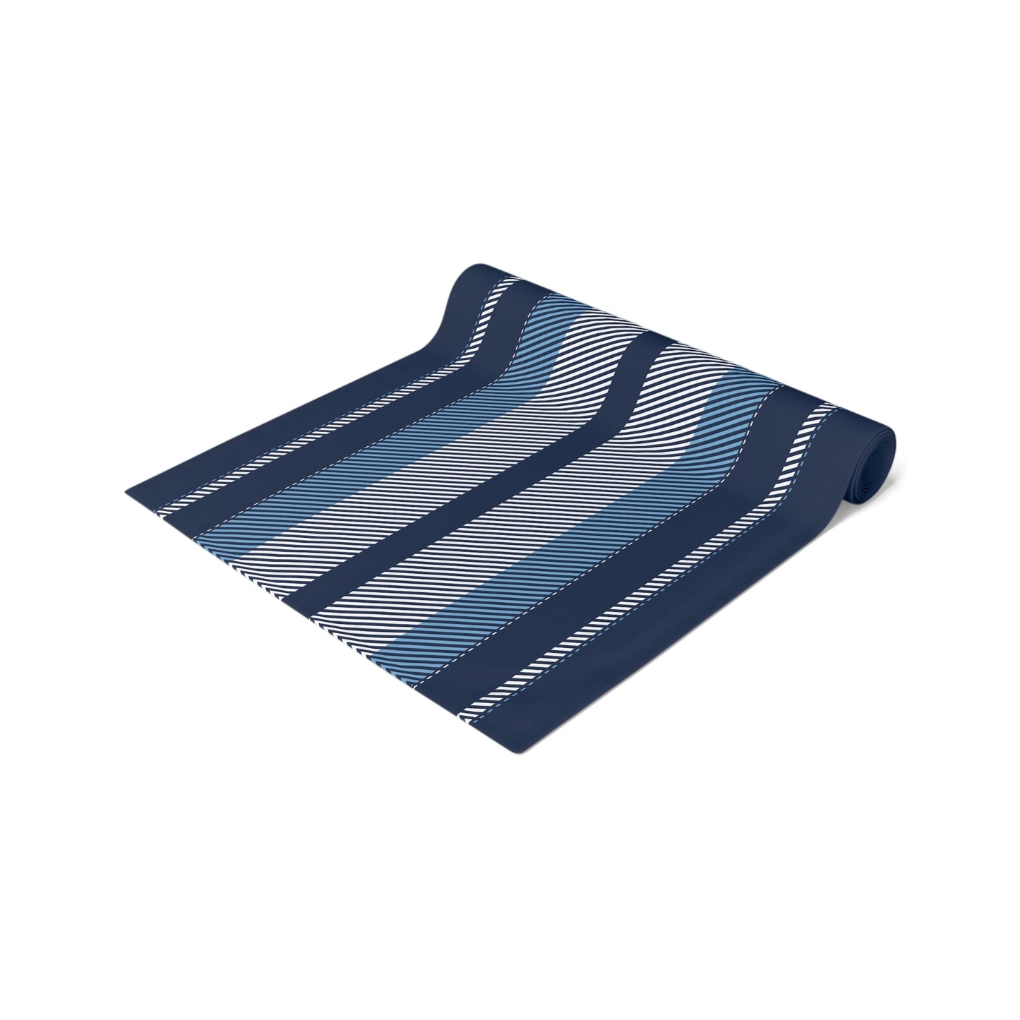 Table Runner | Light Blue & White | Stripe