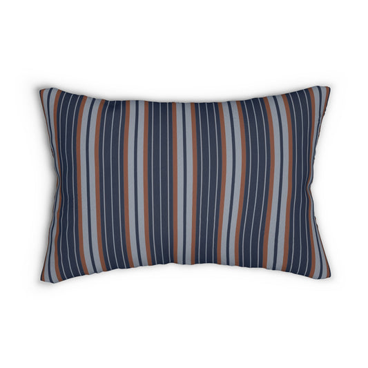 Pillow | Orange & Blue | Stripe