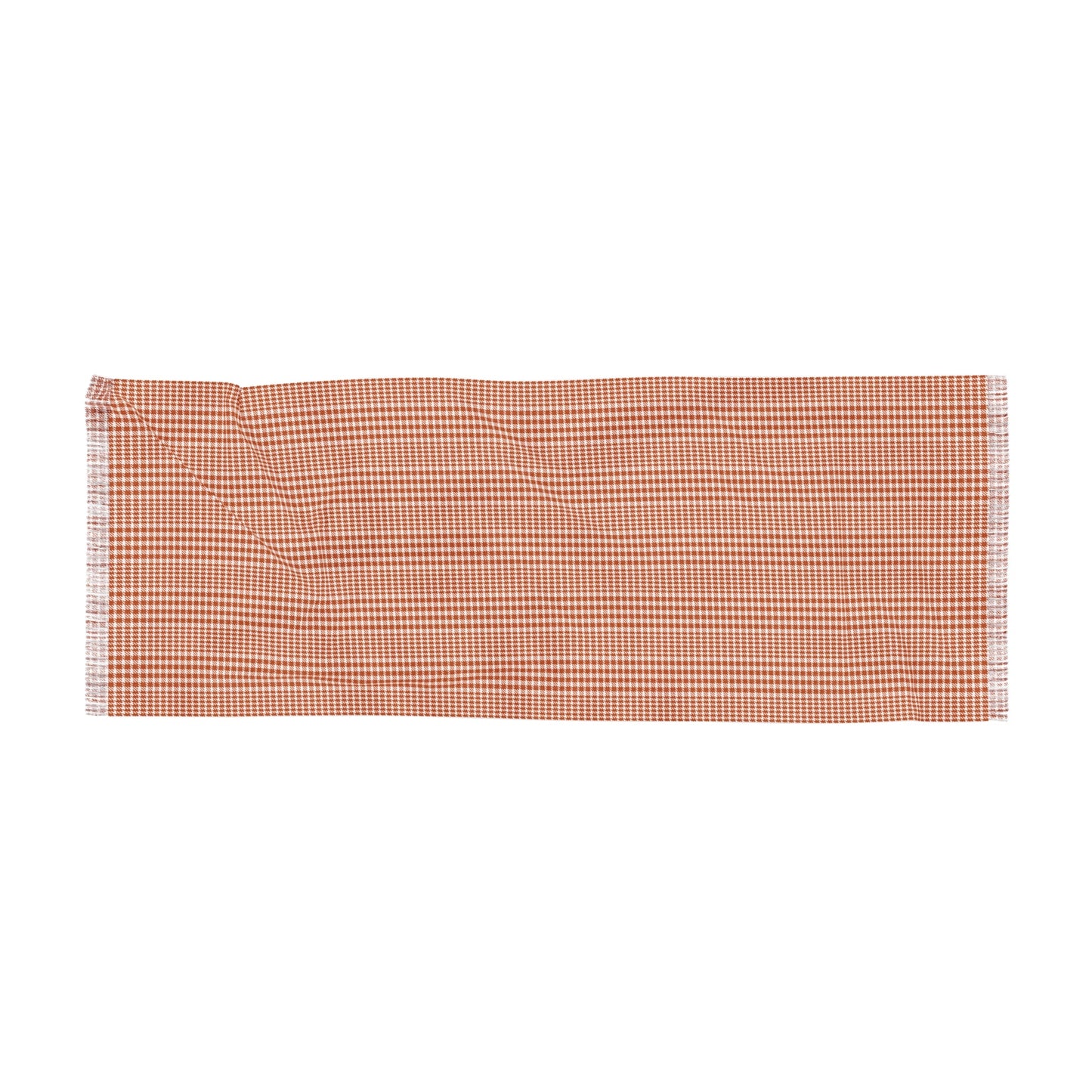 Scarf | Dark Orange & White | Tweed