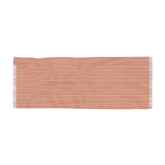 Scarf | Dark Orange & White | Tweed